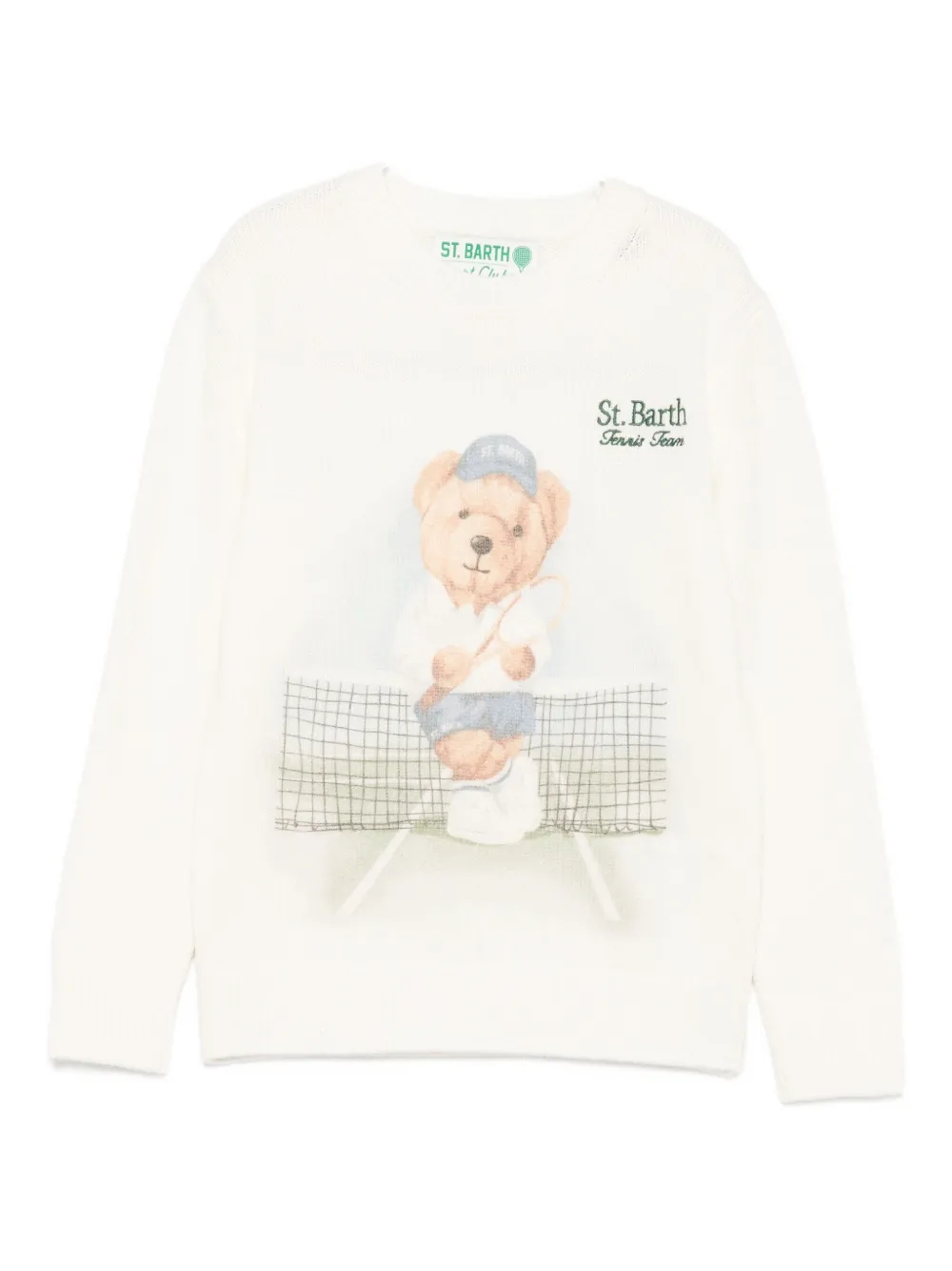Mc2 Saint Barth Graphic-print Sweater In White