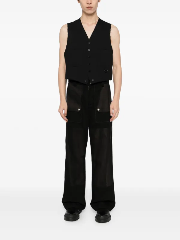 TEAM WANG Design Classic v-neck Vest | FARFETCH PH