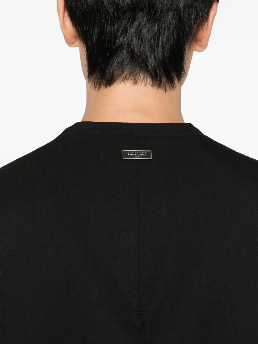 TEAM WANG design Classic gilet met V-hals BLACK