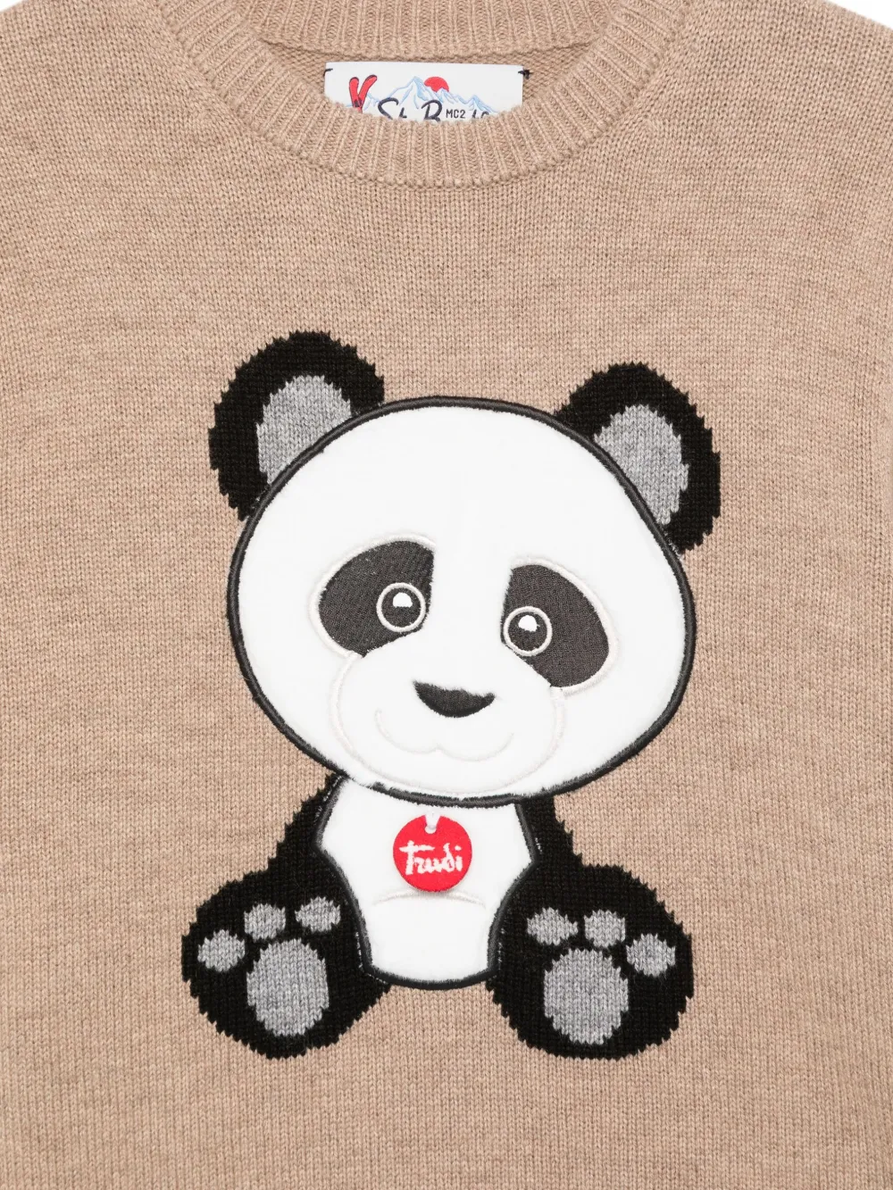 MC2 Saint Barth Kids Trui met print Beige