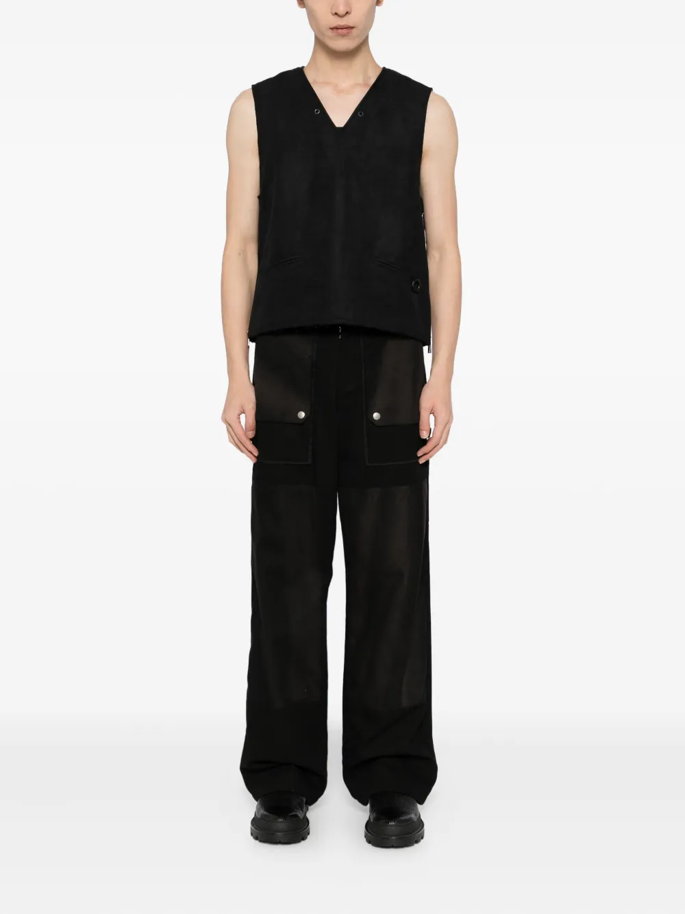 TEAM WANG design v-neck vest | Vests & Tank Tops | Image 2