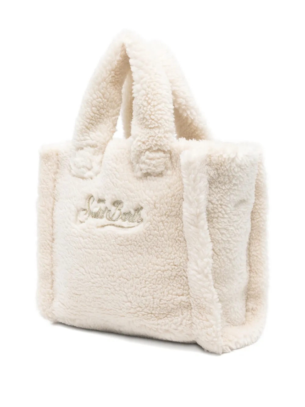 Mc2 Saint Barth Embroidered Tote Bag In Neutral
