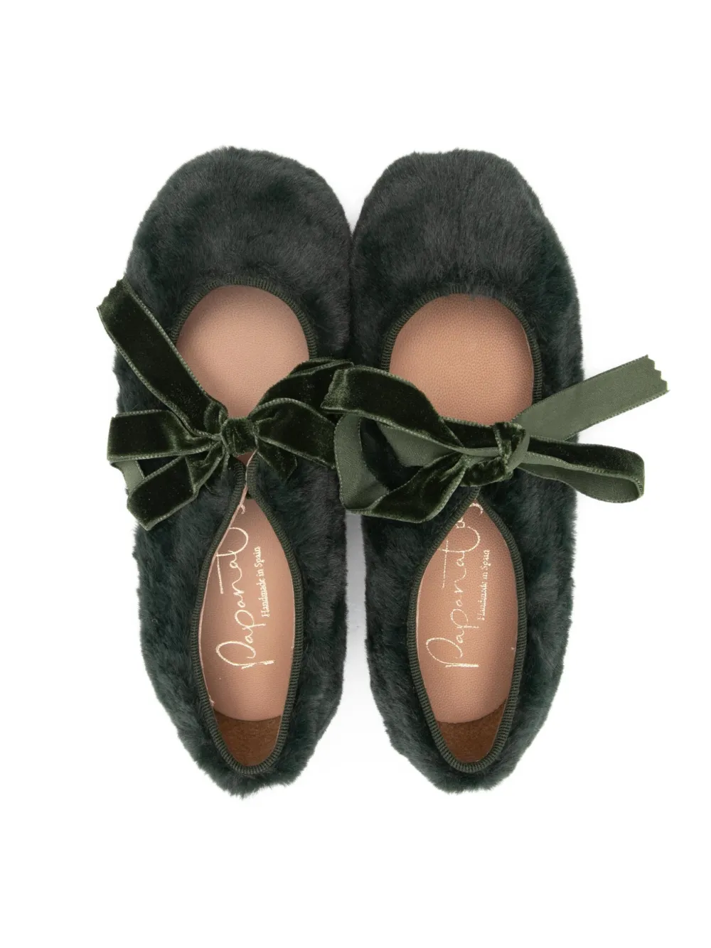 Eli1957 Bow-detail Ballet Flats In Green