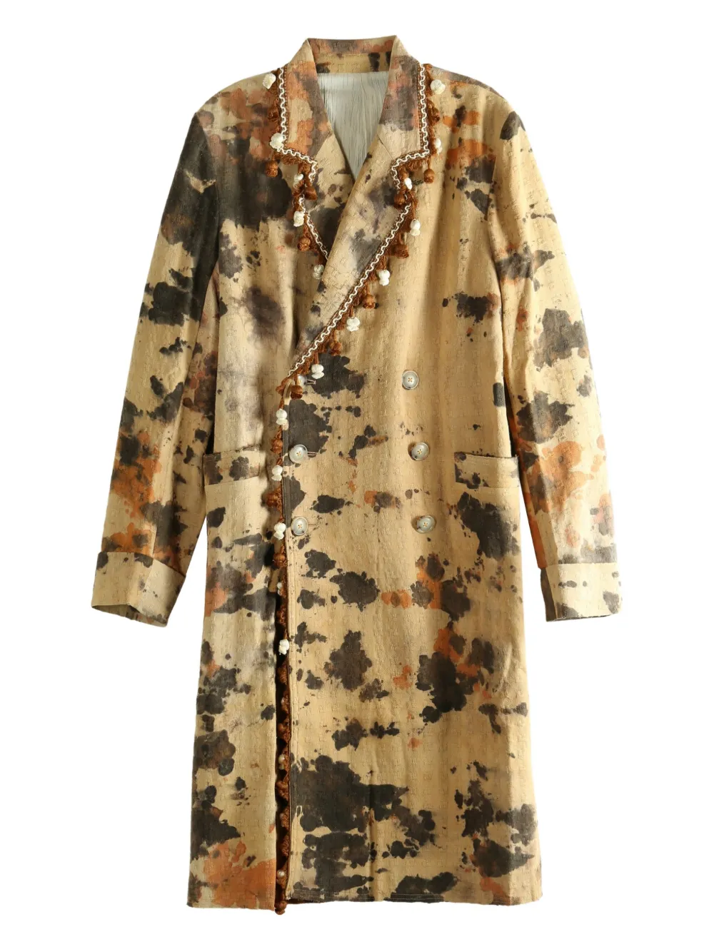 COMMUNS abrigo festoneado con doble botonadura | neutro | Image 1