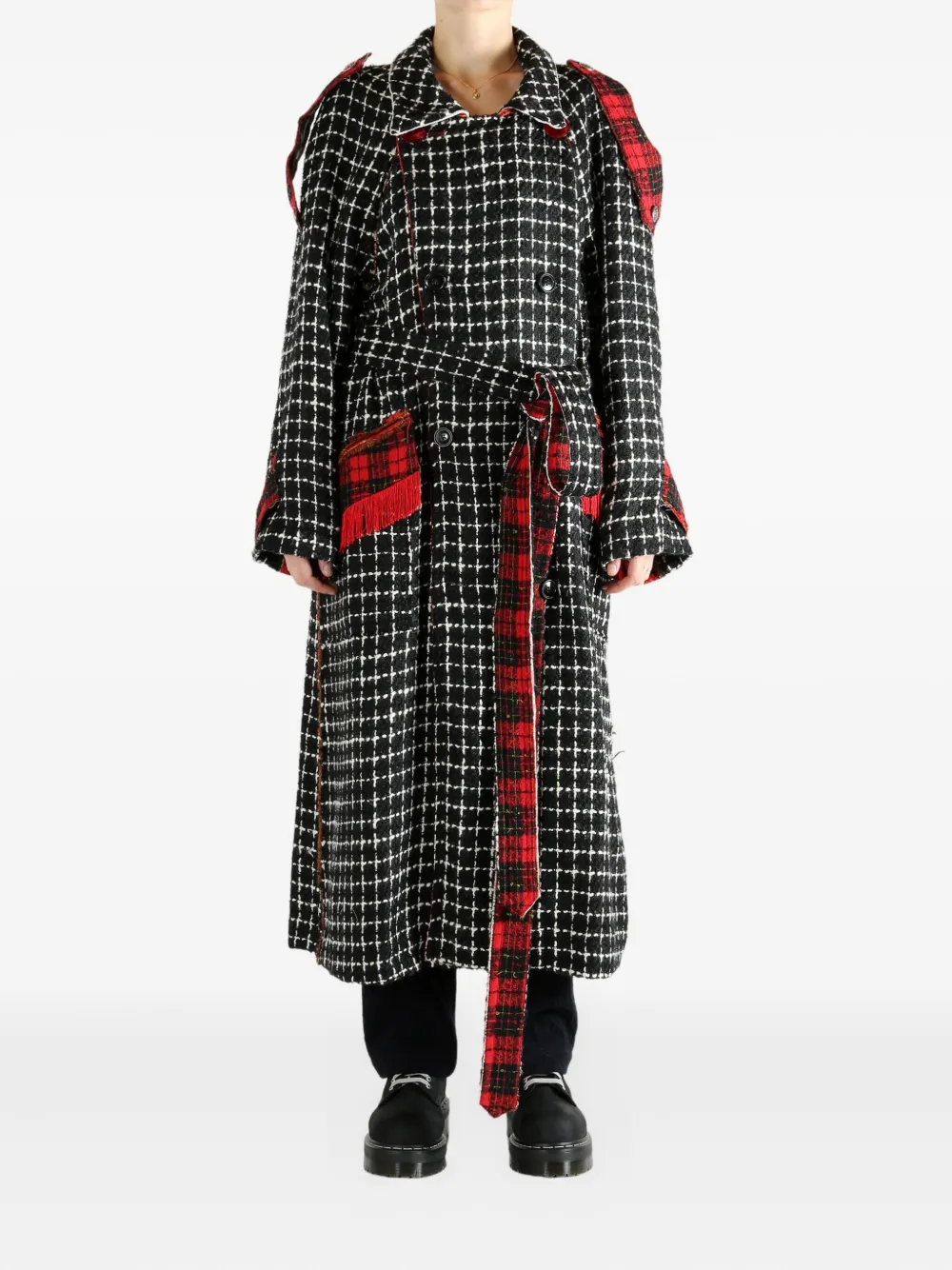 COMMUNS double-breasted checked coat | Double Breasted & Peacoats | Image 2