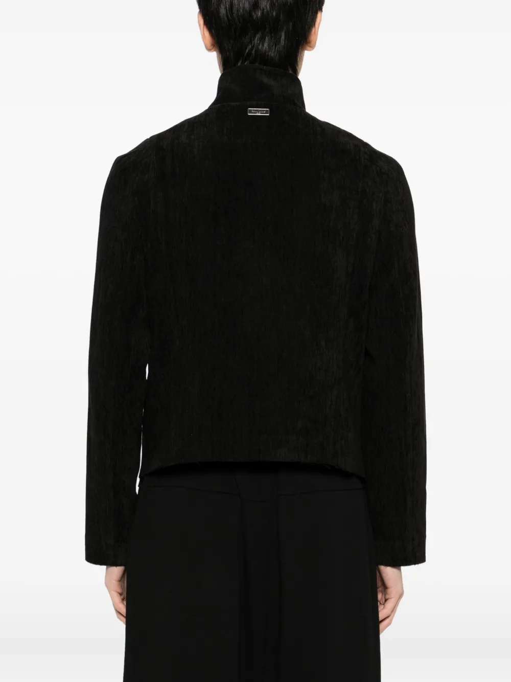 Team Wang Design Corduroy Raw-edge Jacket In Black