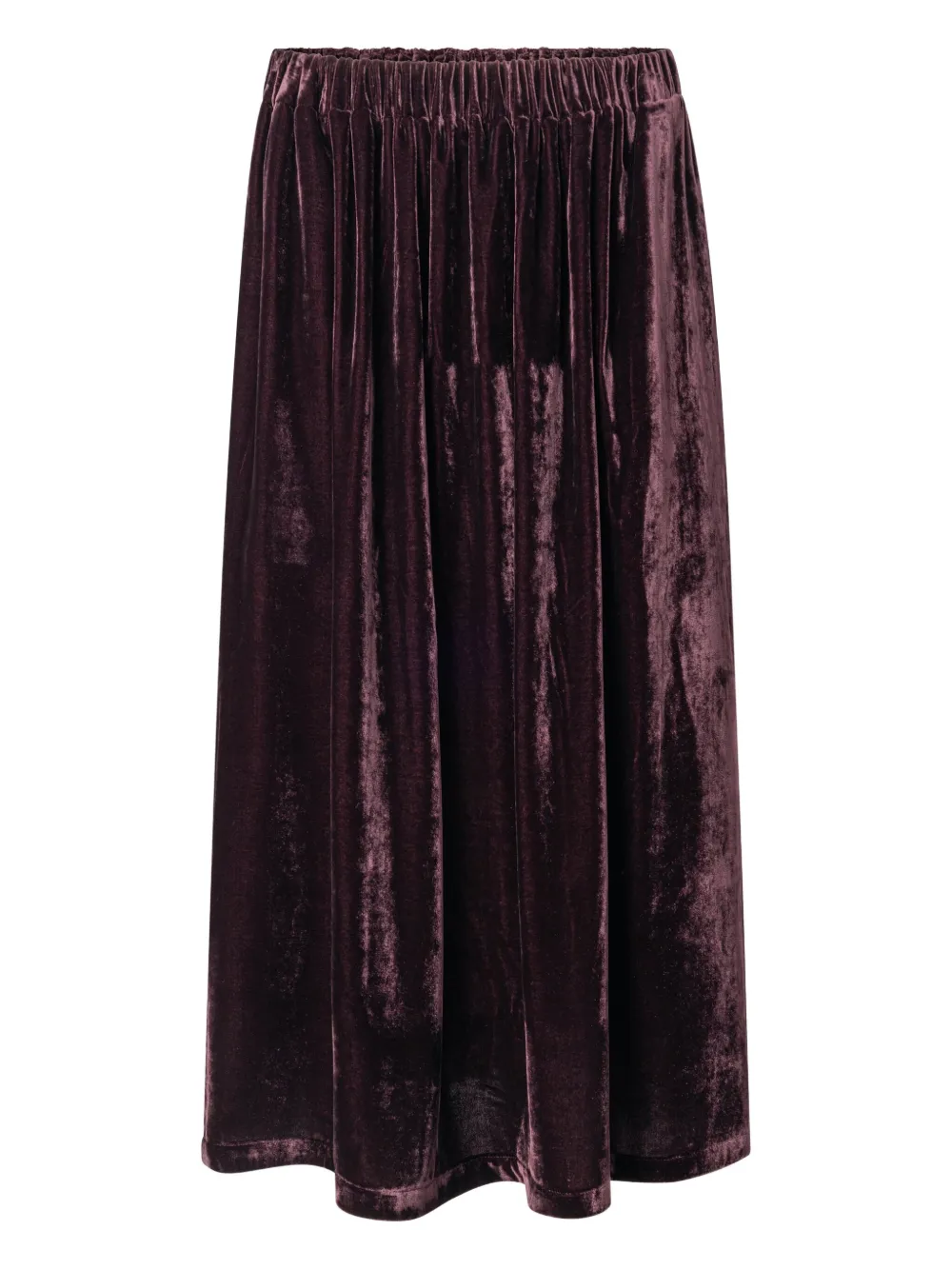 Anntian Velvet Long Skirt In Multi
