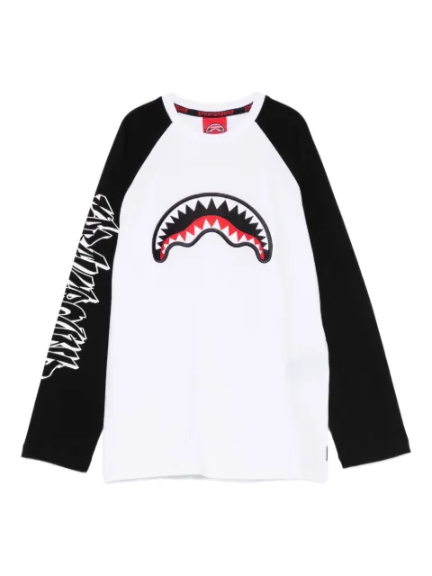 sprayground kid shark-graphic long-sleeve sweatshirt