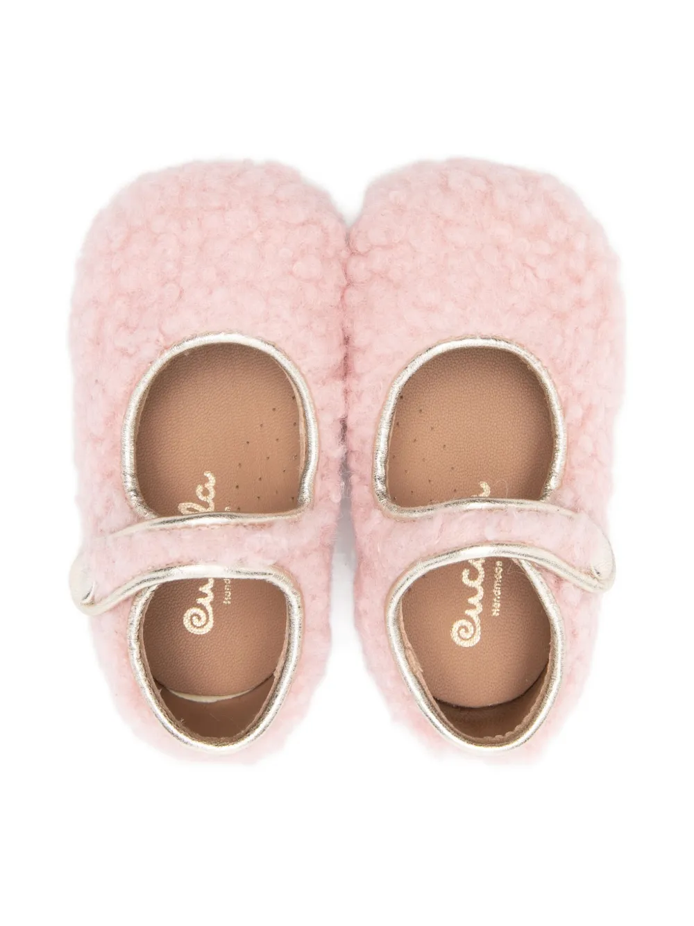 Eli1957 Ballerina's met bandje Roze