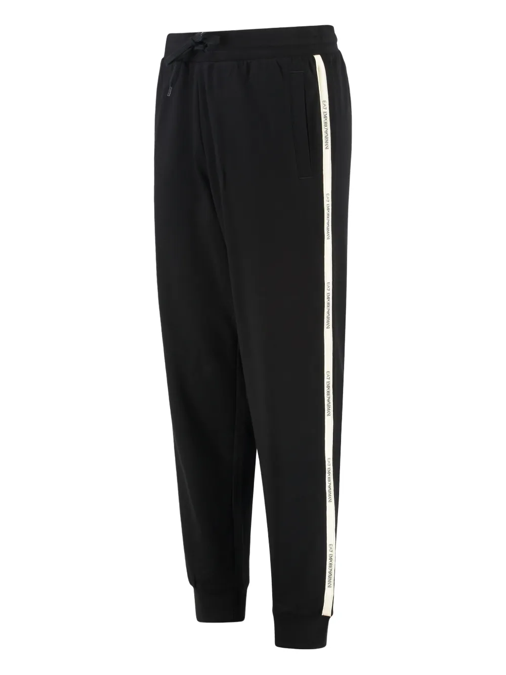 Ea7 Emporio Armani Trainingsbroek met logostreep Zwart