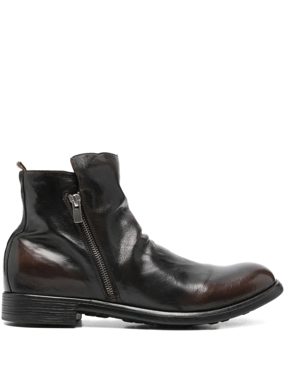 Officine Creative 30mm Chronicle zip leather boots - ブラック