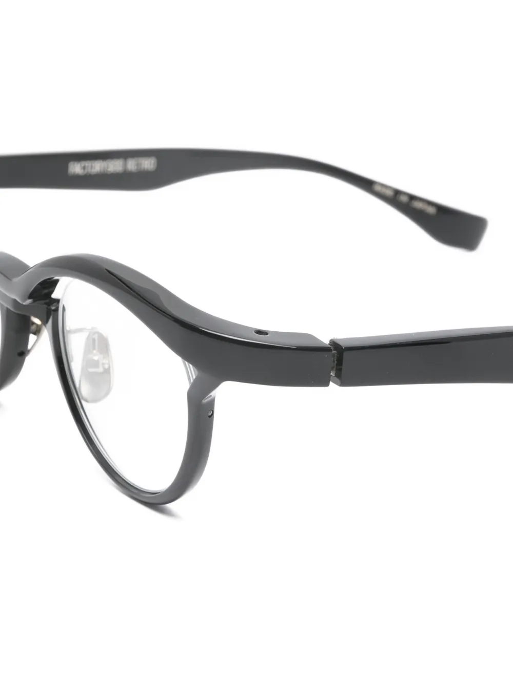  Factory900 Round-frame Glasses - Black 