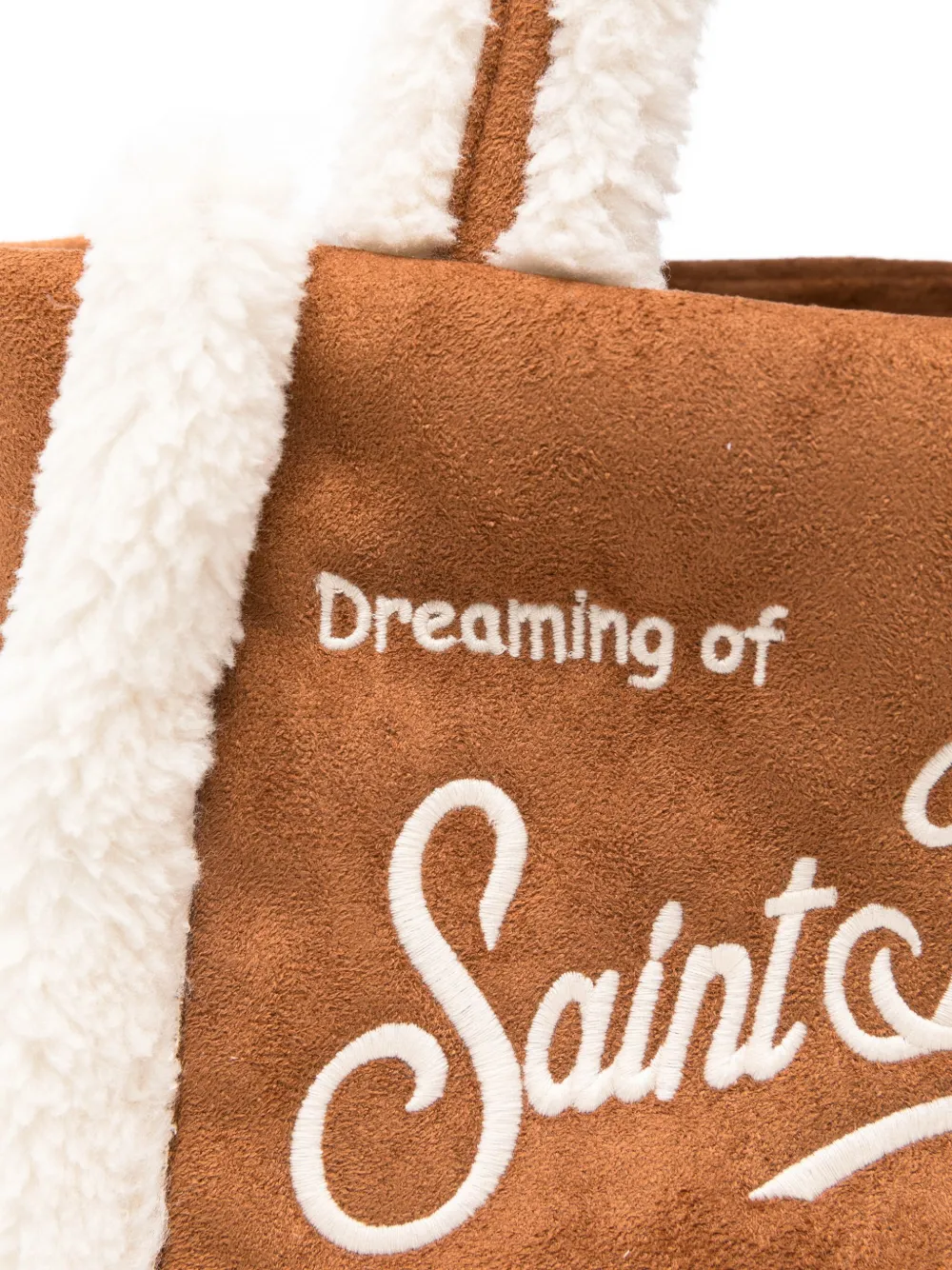 MC2 Saint Barth Vanity shopper met lammy afwerking Bruin