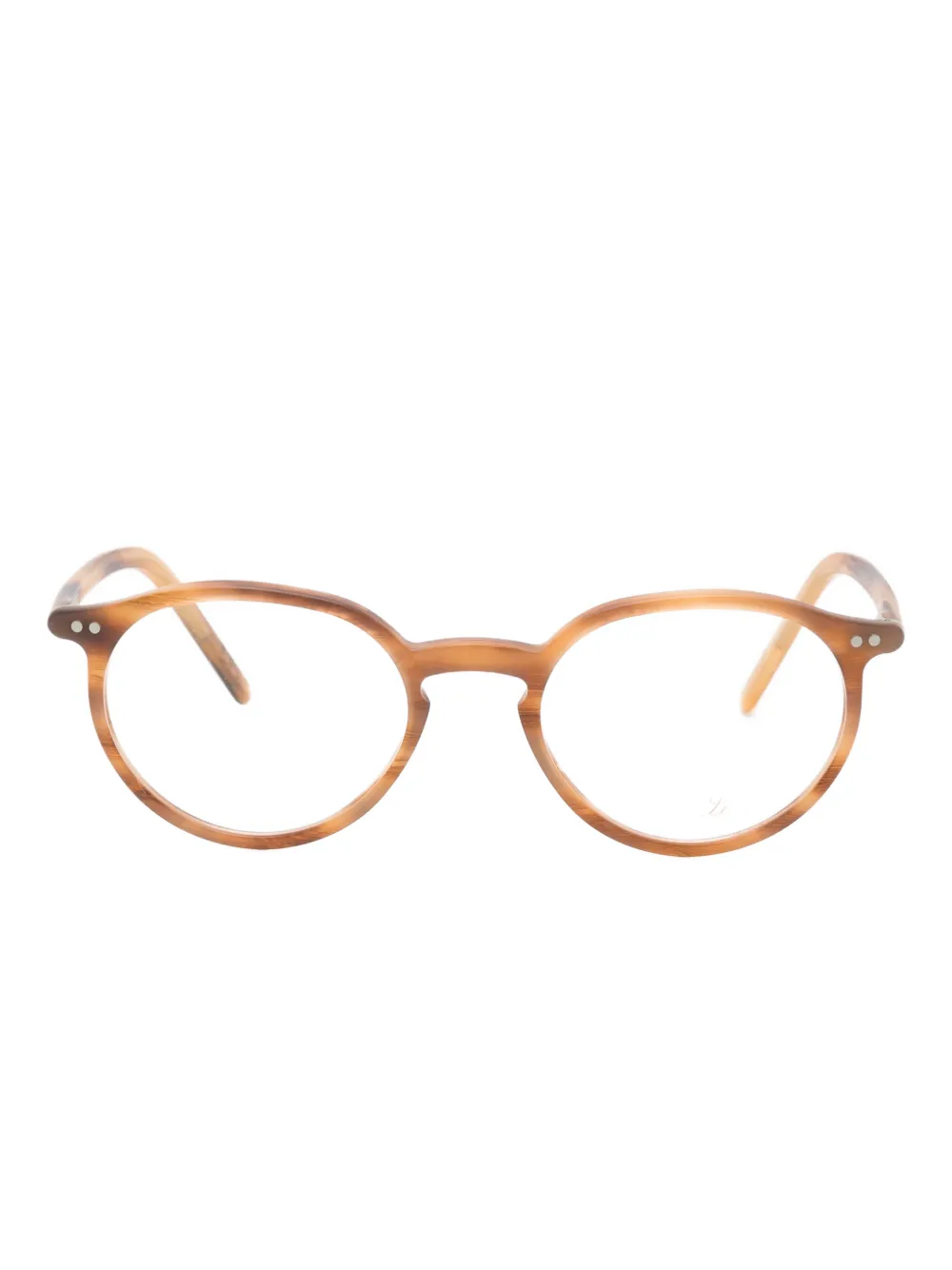 Lunor A5 round-frame glasses | Brown | Image 1
