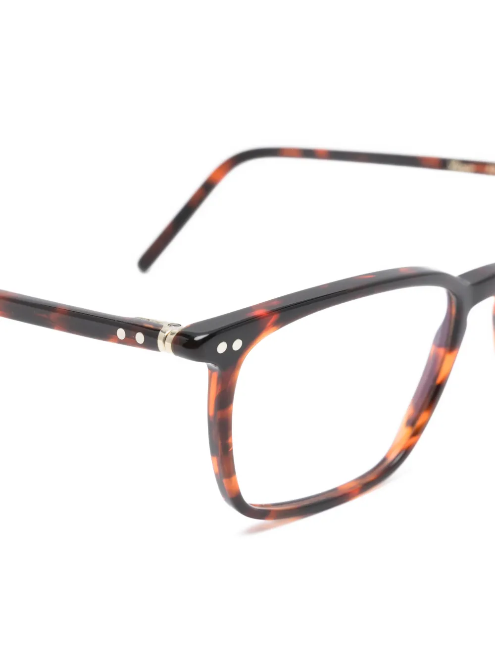  Lunor Rectangle Glasses - Brown 