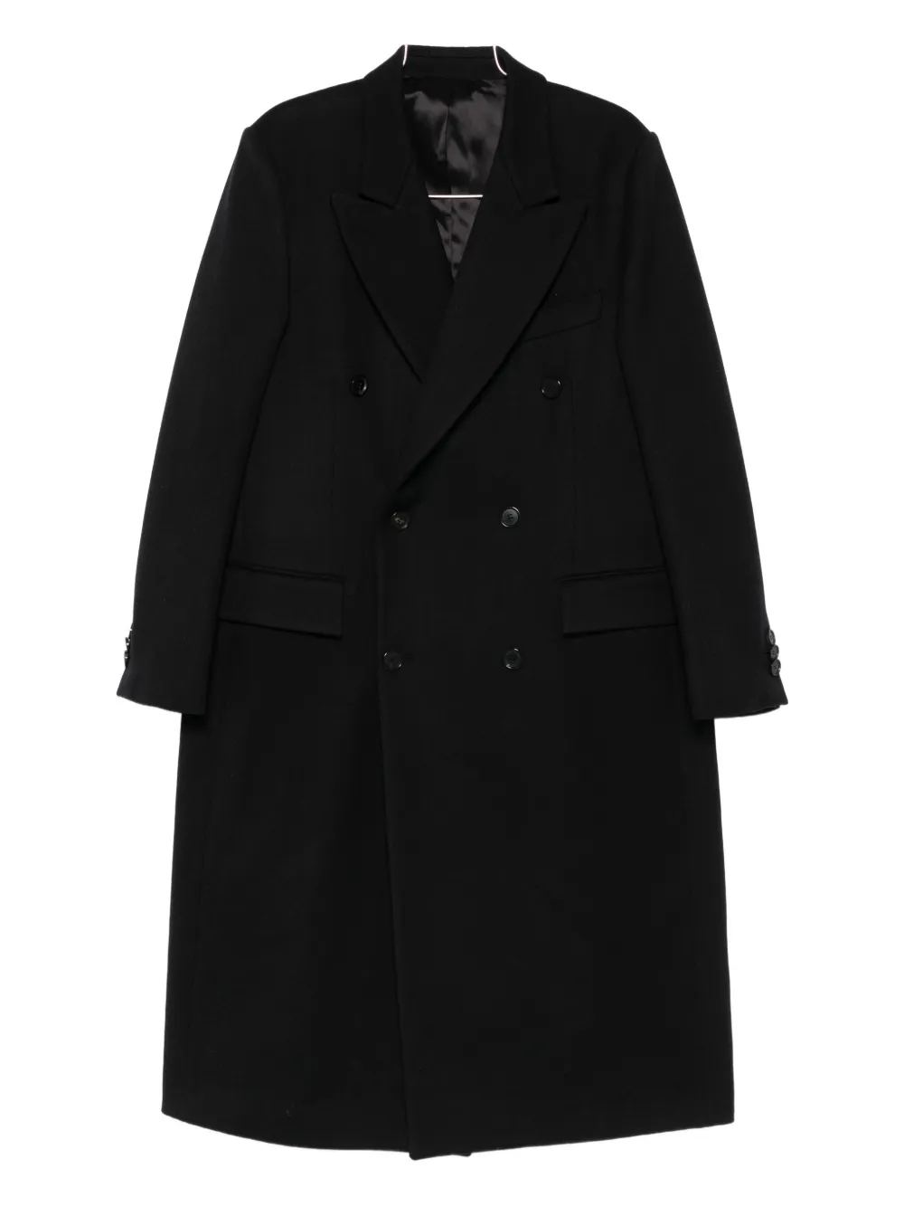 Husbands  abrigo de lana con doble botonadura | negro | Image 1