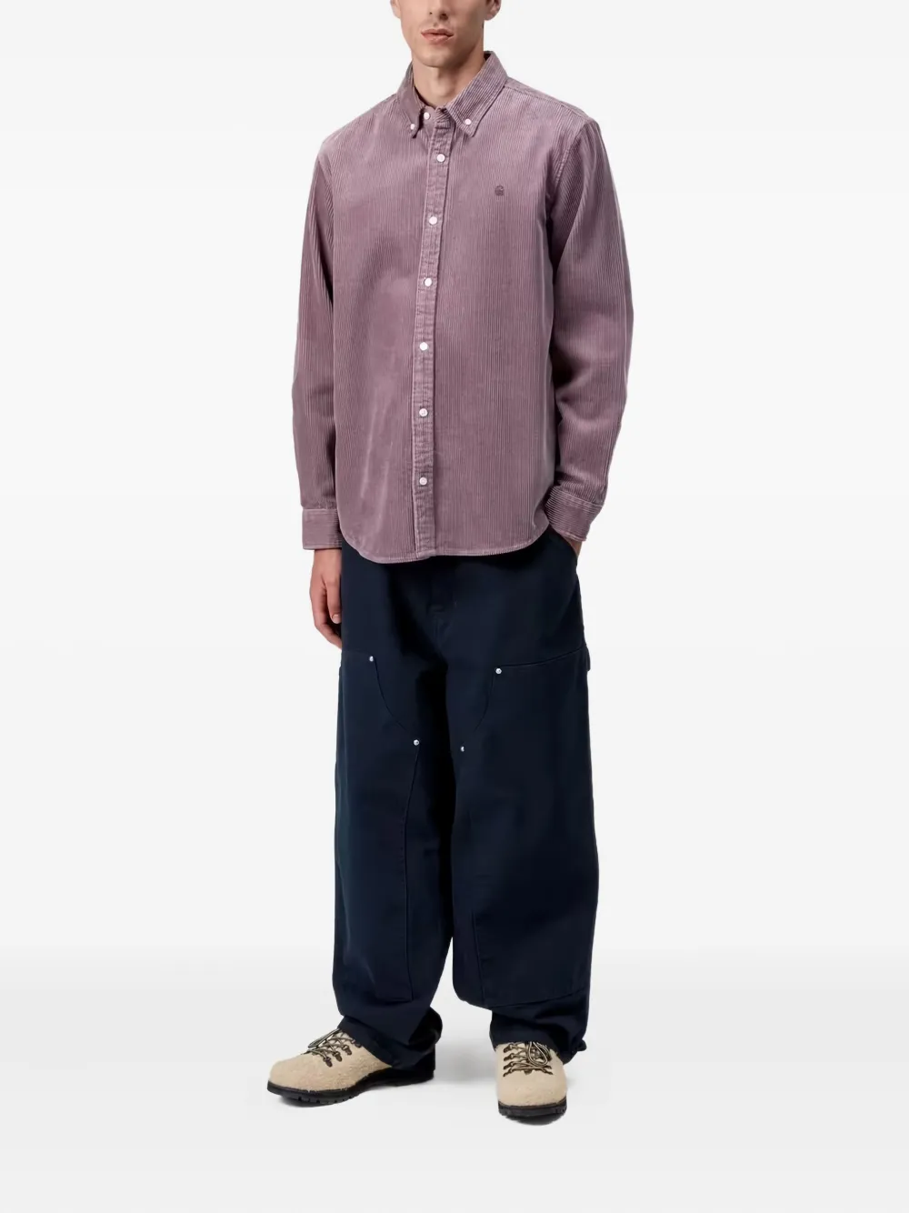 Carhartt Madison Long-sleeve Shirt In Purple