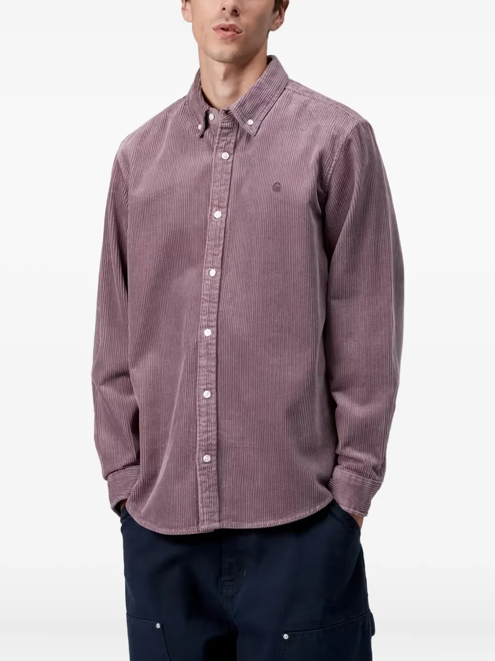 Carhartt Madison Long-sleeve Shirt In Purple