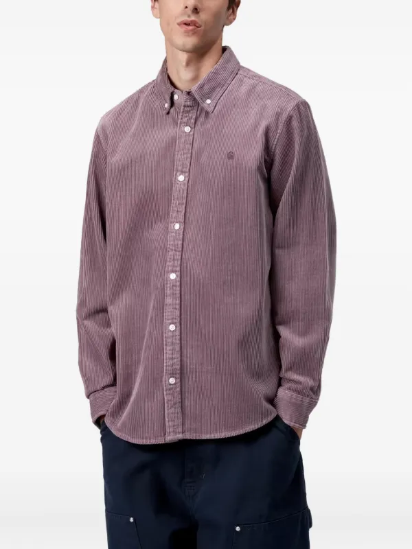 Carhartt WIP Madison long-sleeve Shirt | Purple | FARFETCH MY