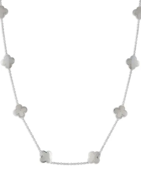 Van Cleef & Arpels 18K white gold  Pure Alhambra necklace
