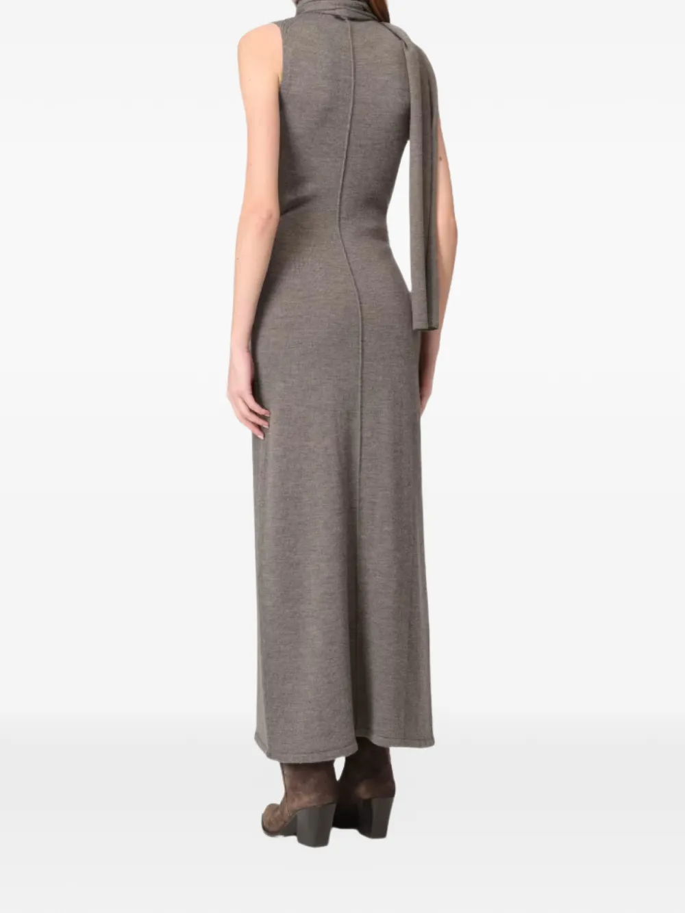 STAUD Canal roll-neck maxi dress - Bruin