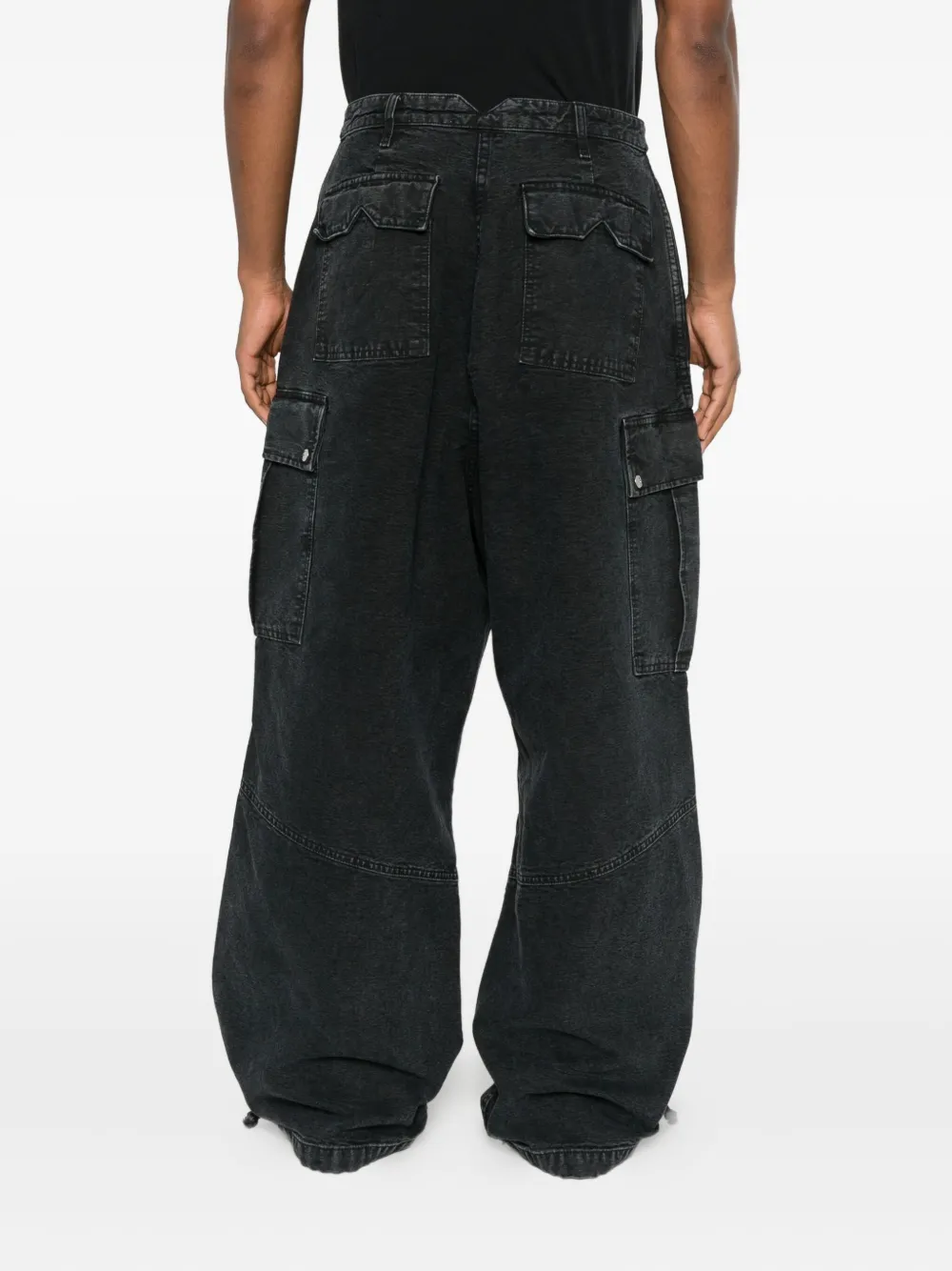 RHUDE Cargo broek met strikdetail Zwart