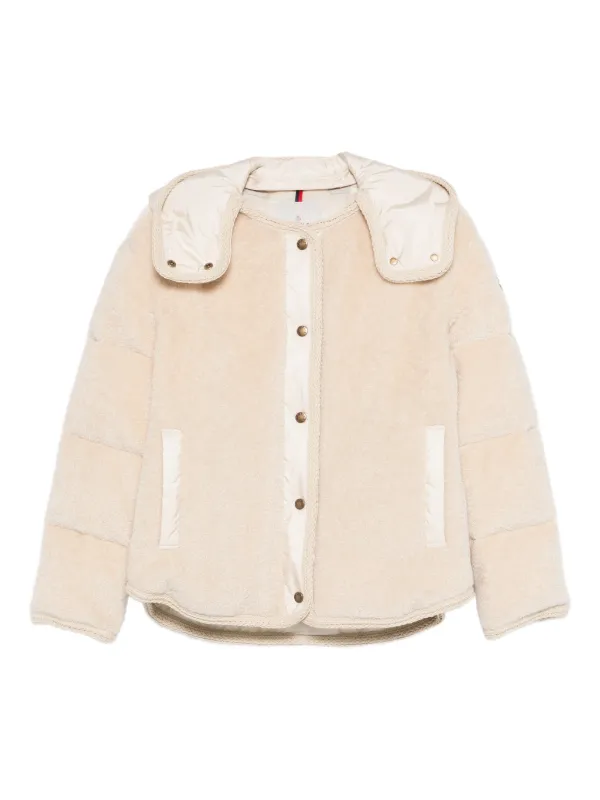 MONCLER フーデッドブルゾン ベージュ Moncler Ciboulette フーデッドジャケット | ニュートラル | FARFETCH JP