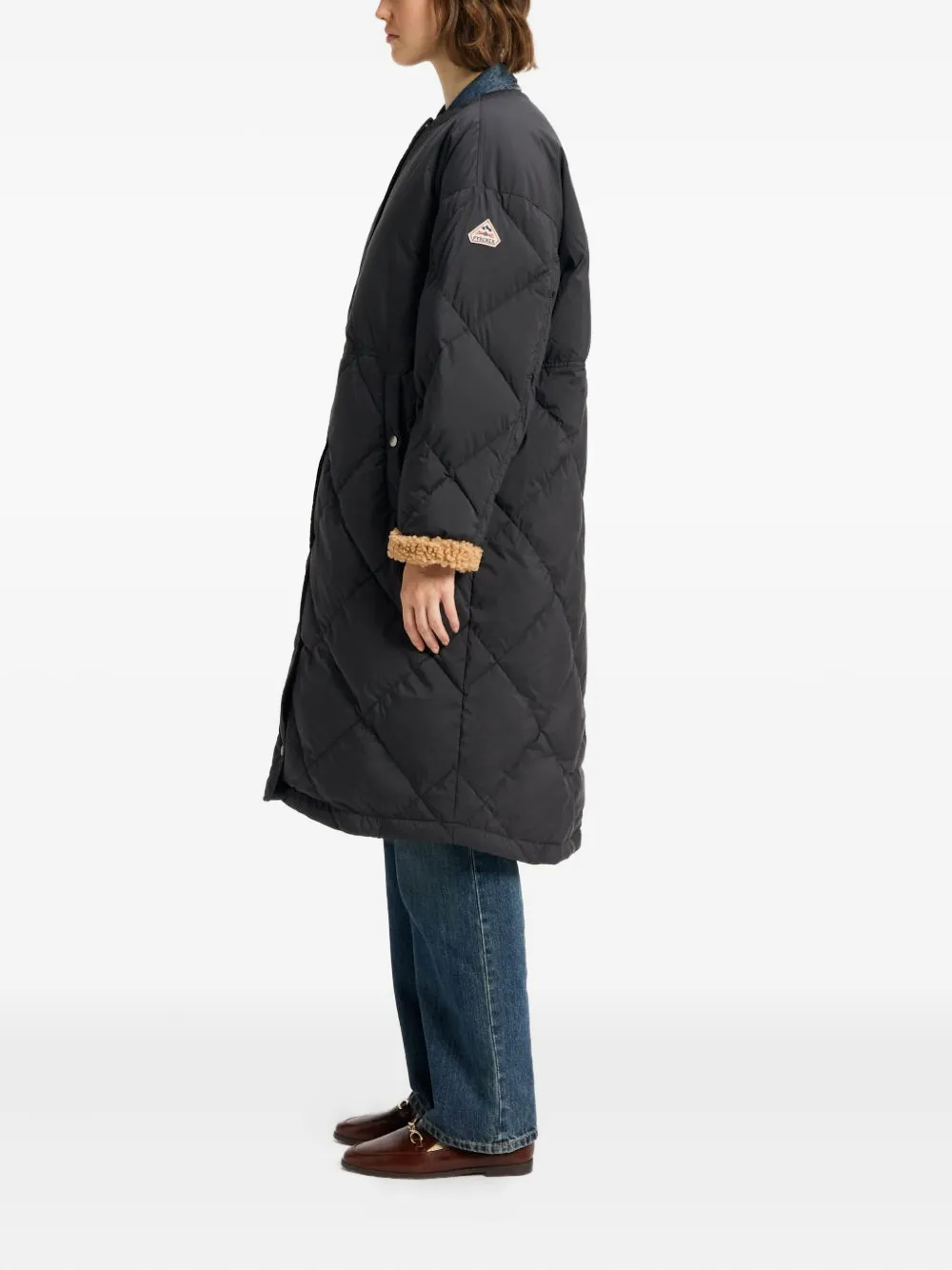 Pyrenex Blossom Quilted Coat In Black