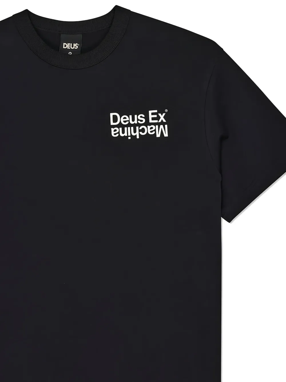 Deus Ex Machina Axis katoenen T-shirt met logoprint Zwart