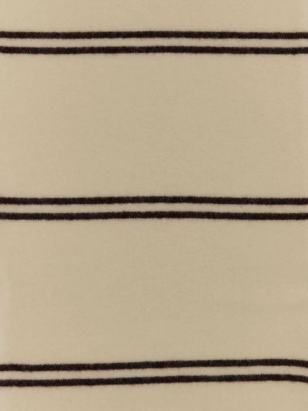 Tekla Striped Embroidered Wool Blanket In Neutral