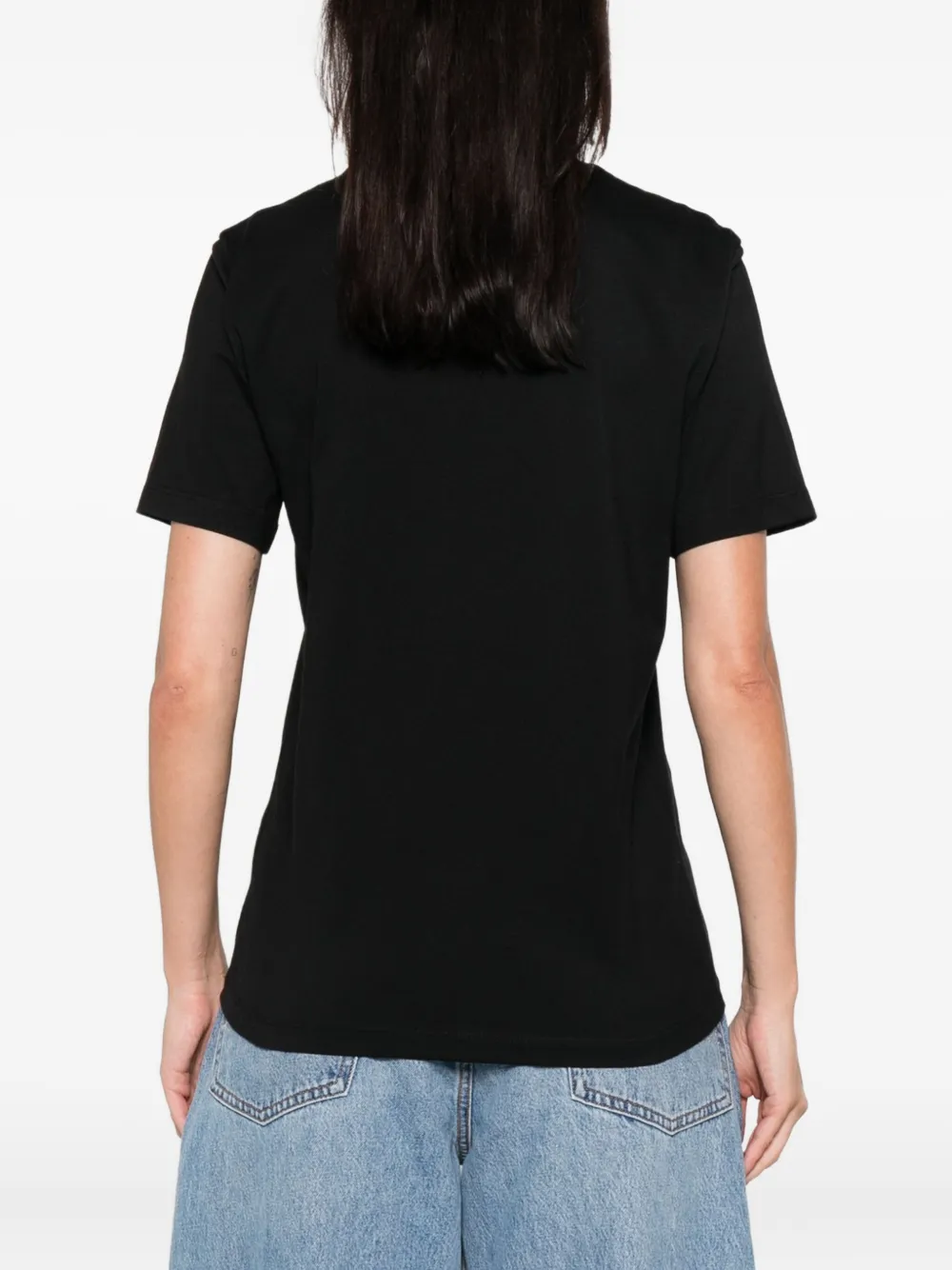Msgm Milano Logo T-shirt In Black