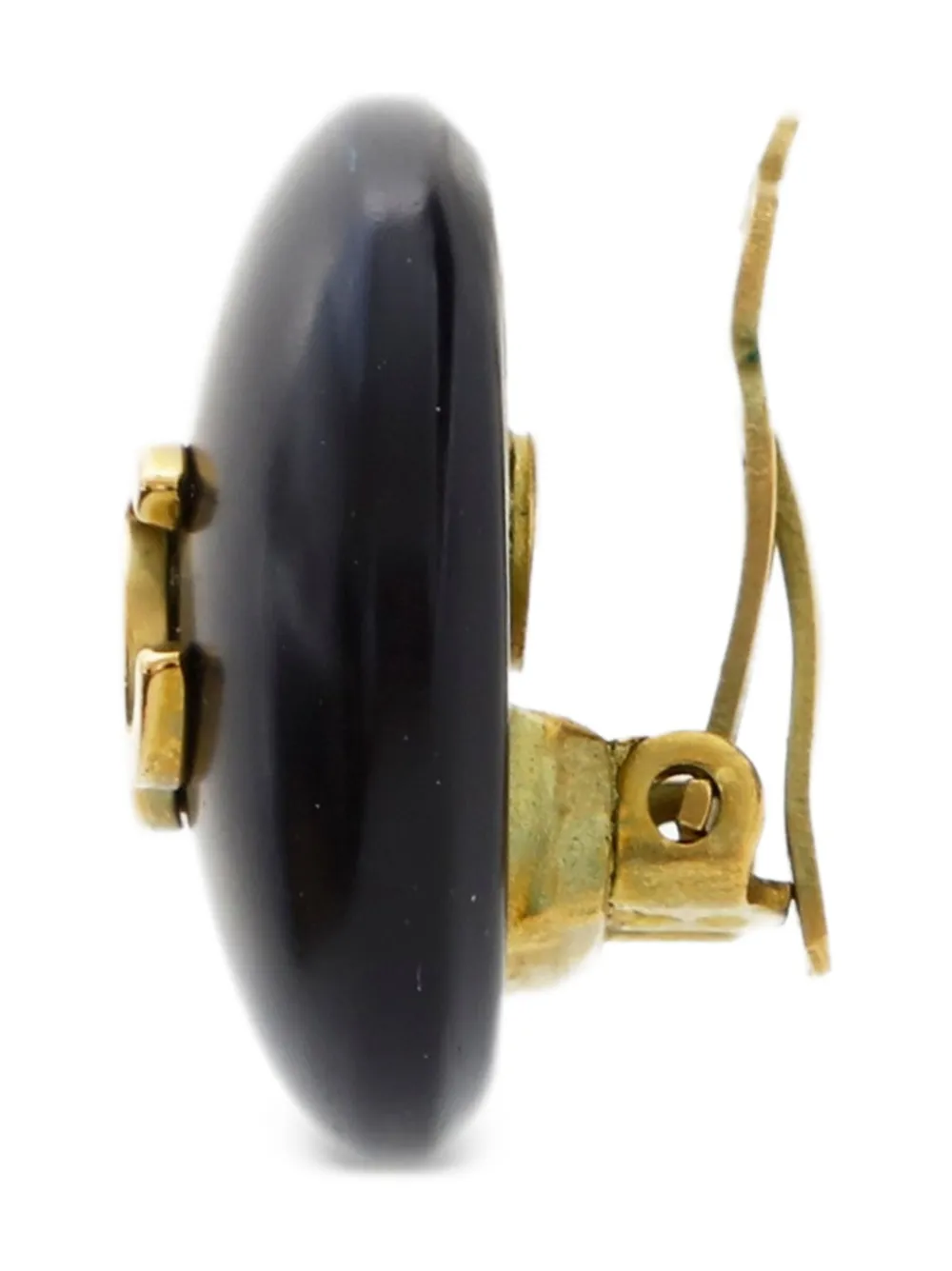 CHANEL Pre-Owned aretes de clip Mark con logo CC 1995 | Image 2