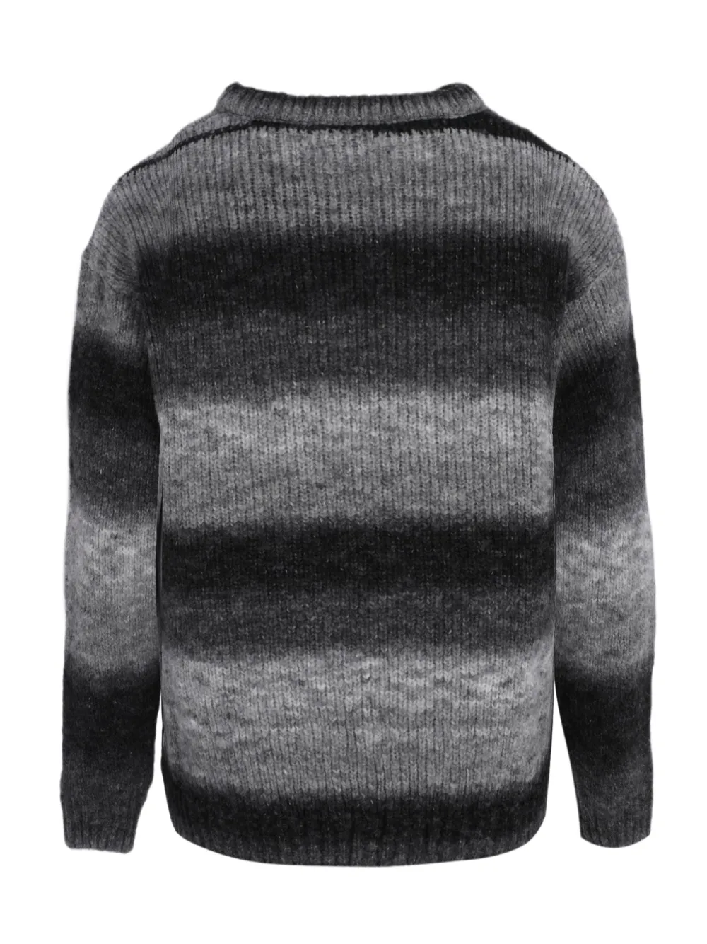 Family First Trui met ronde hals en vervaagd effect - Grijs