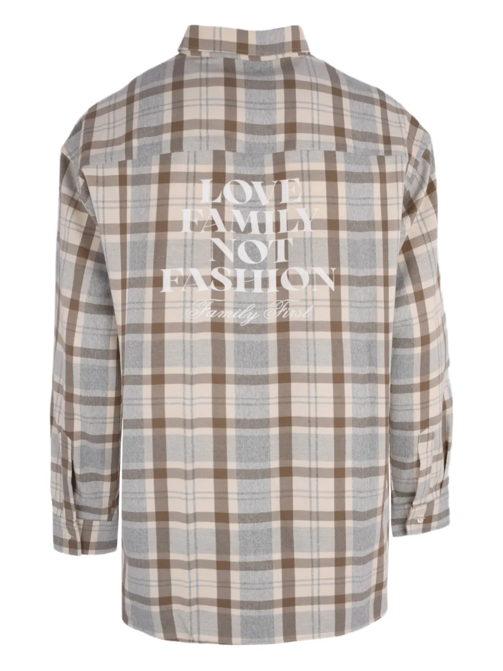 Family First LFNF geruit overhemd - Beige