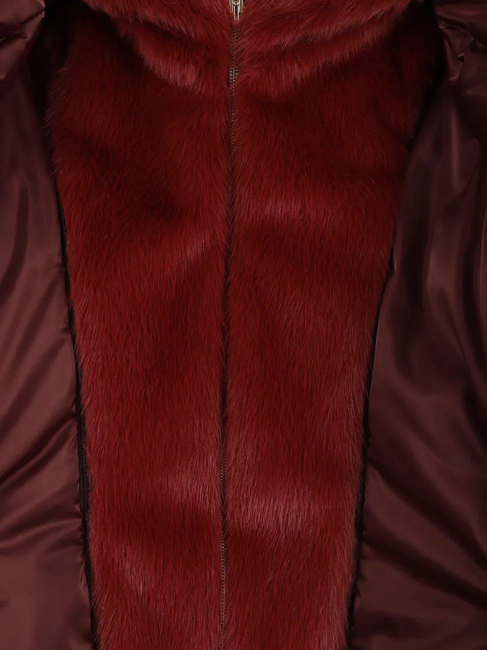 Herno Hooded Quilted Down Coat In Burgundy