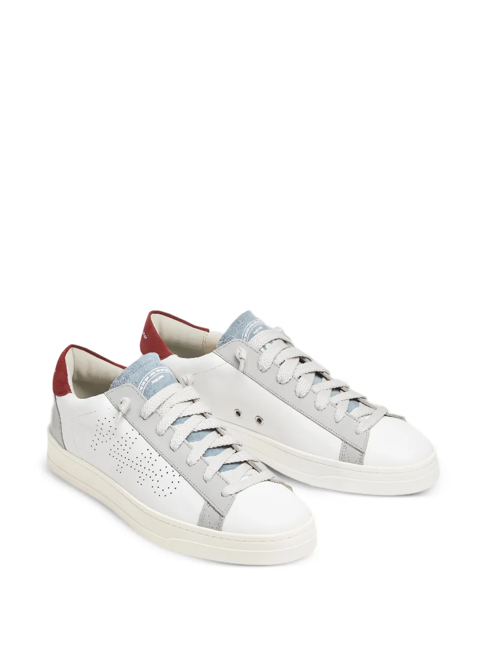 P448 Sneakers met geperforeerd logo Wit