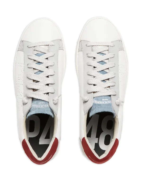 P448 logo-perforated Sneakers White FARFETCH UK