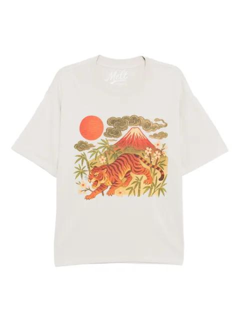 Melt graphic-print T-shirt