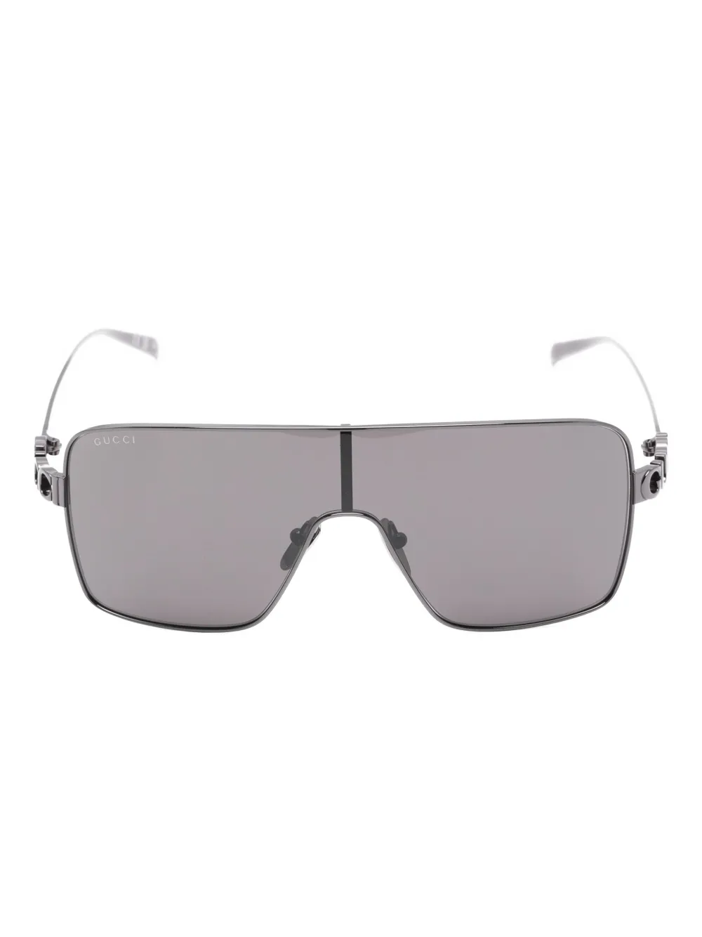 Gucci Eyewear rectangle-frame sunglasses | Silver | Image 1