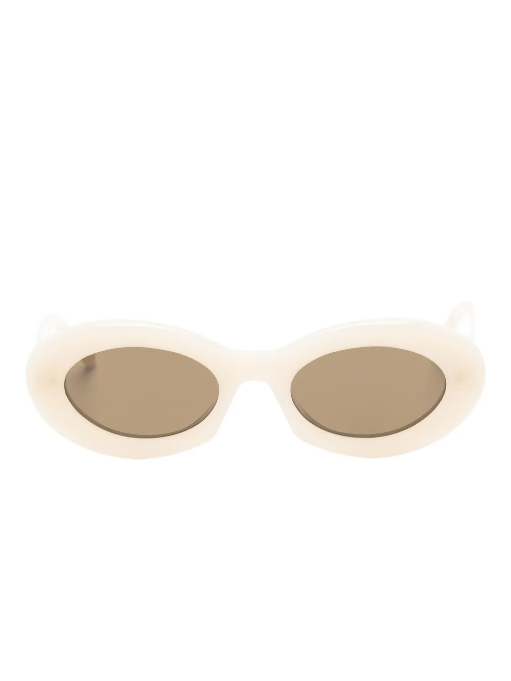 Saint Laurent Eyewear oval-frame sunglasses | White | Image 1