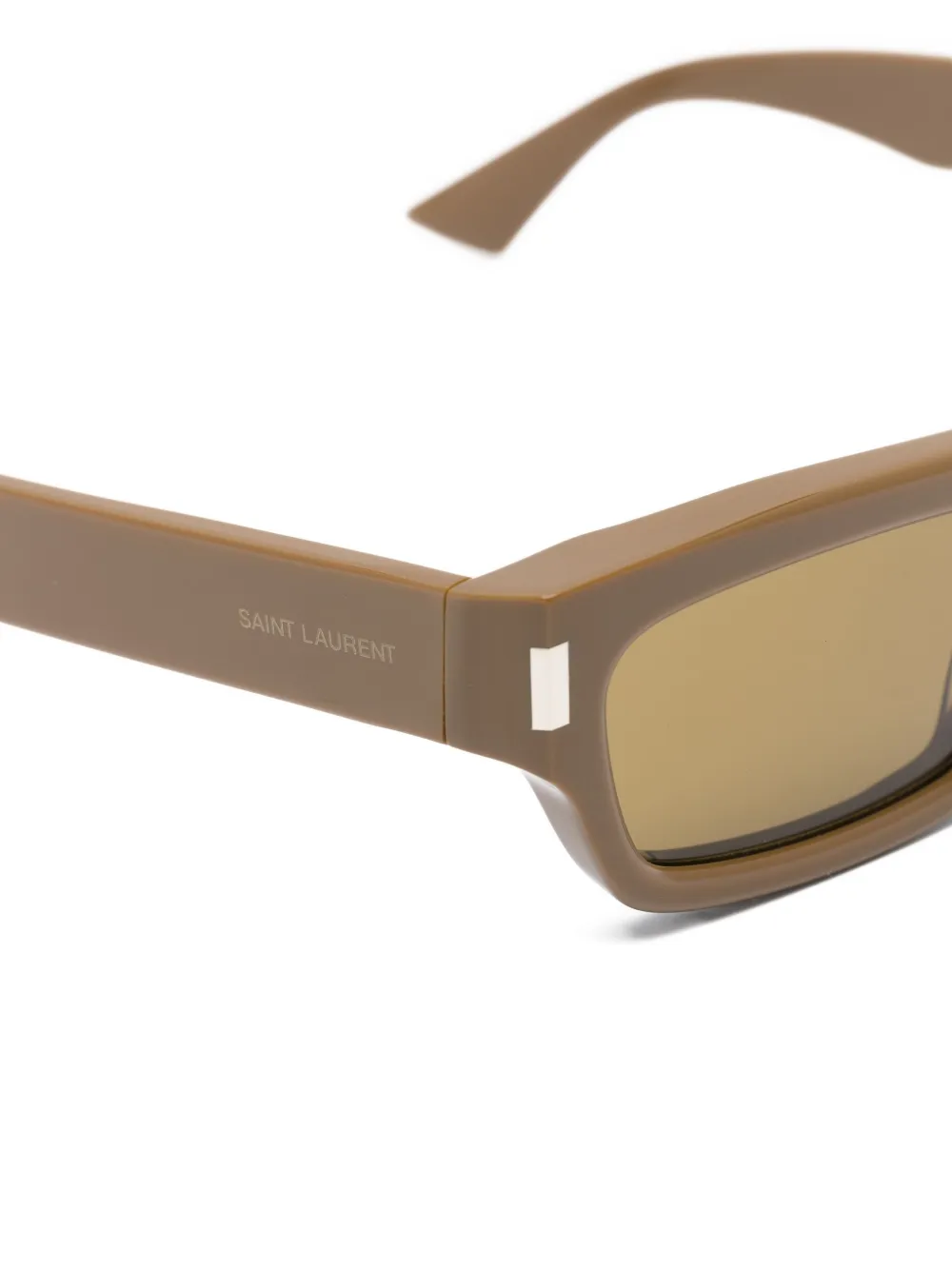 Saint Laurent Eyewear rectangle-frame sunglasses - Bruin