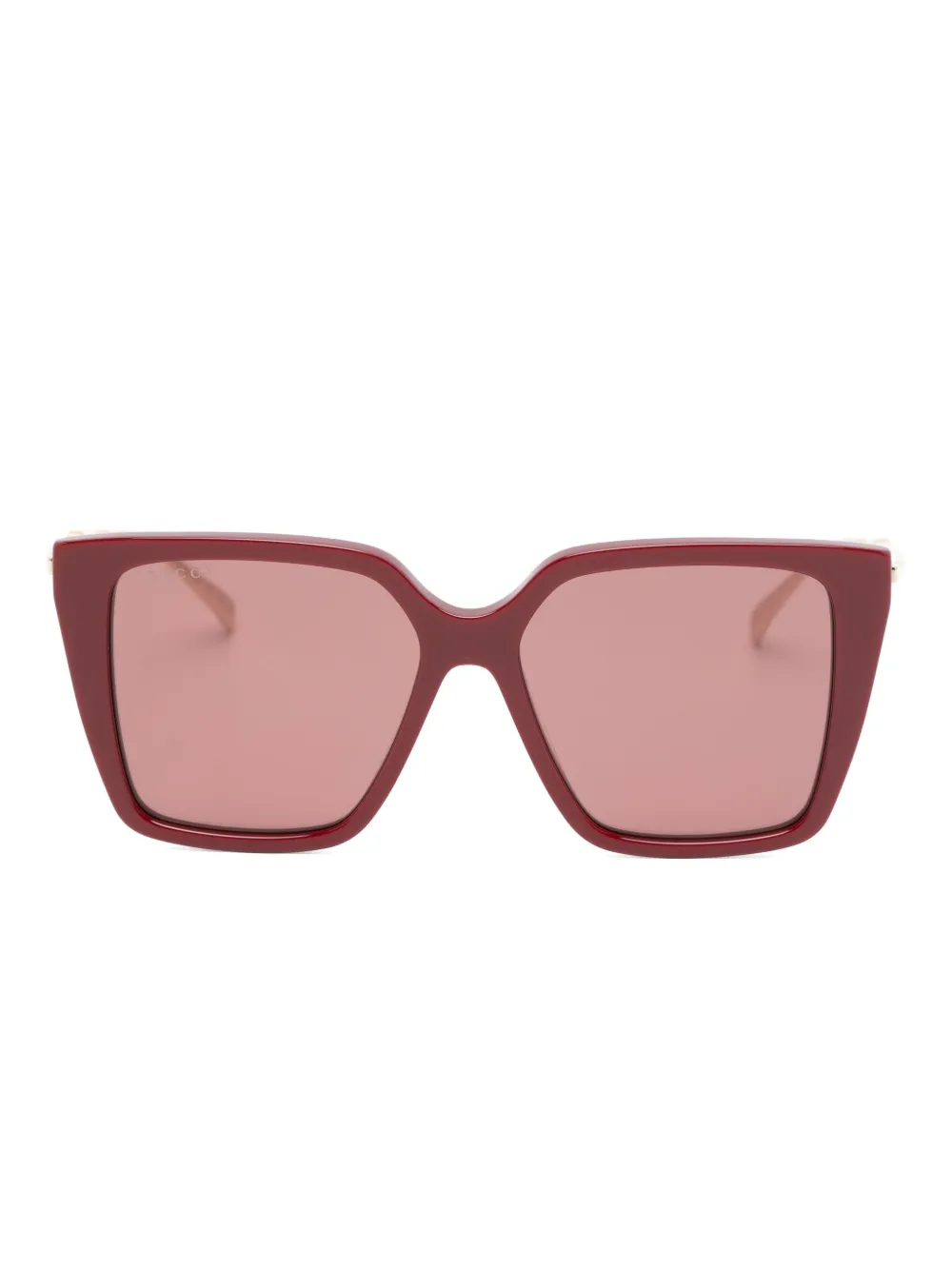 Gucci Eyewear geometric-frame sunglasses - Oro