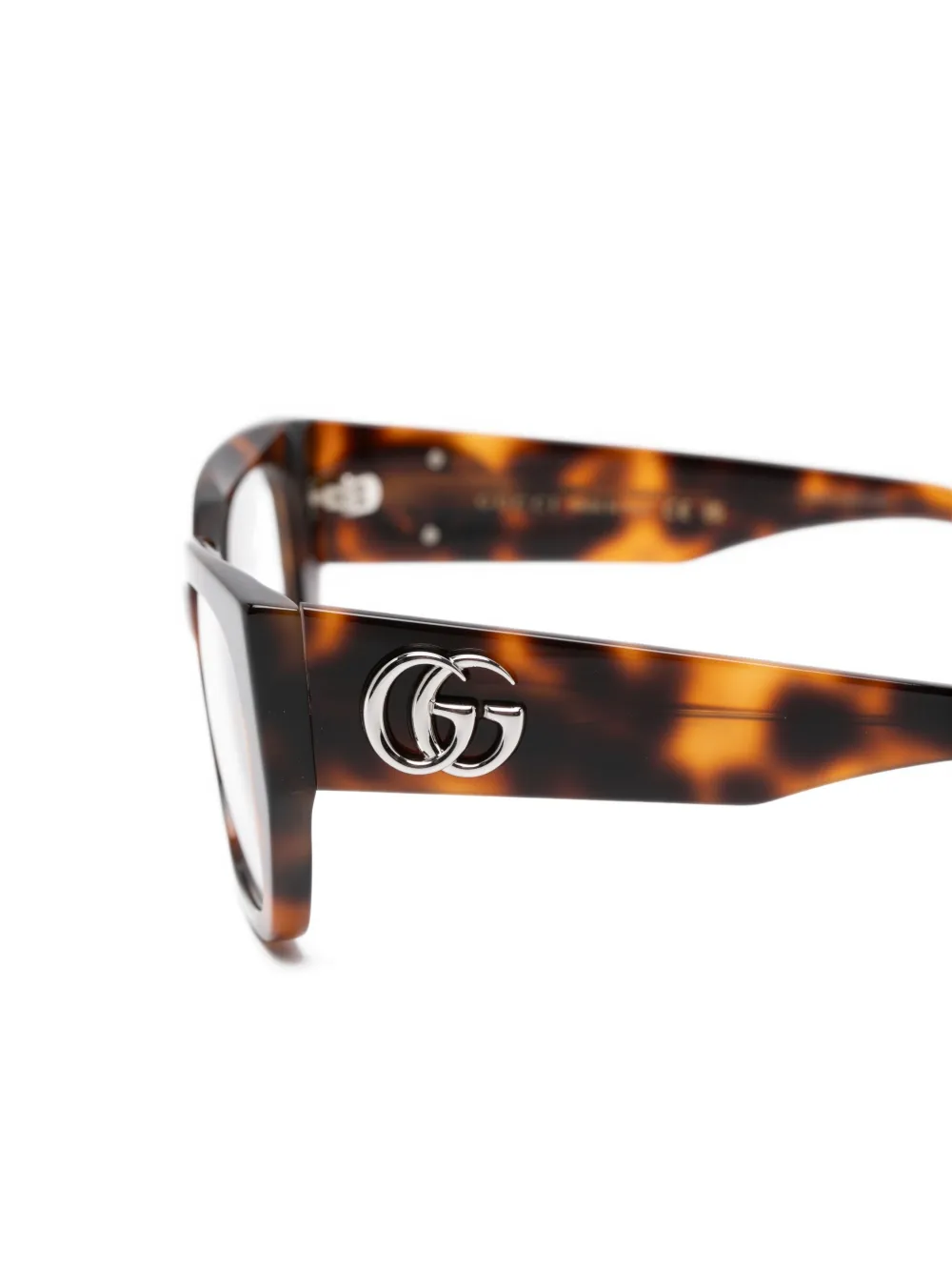 Gucci Eyewear Bril met cat-eye montuur Bruin