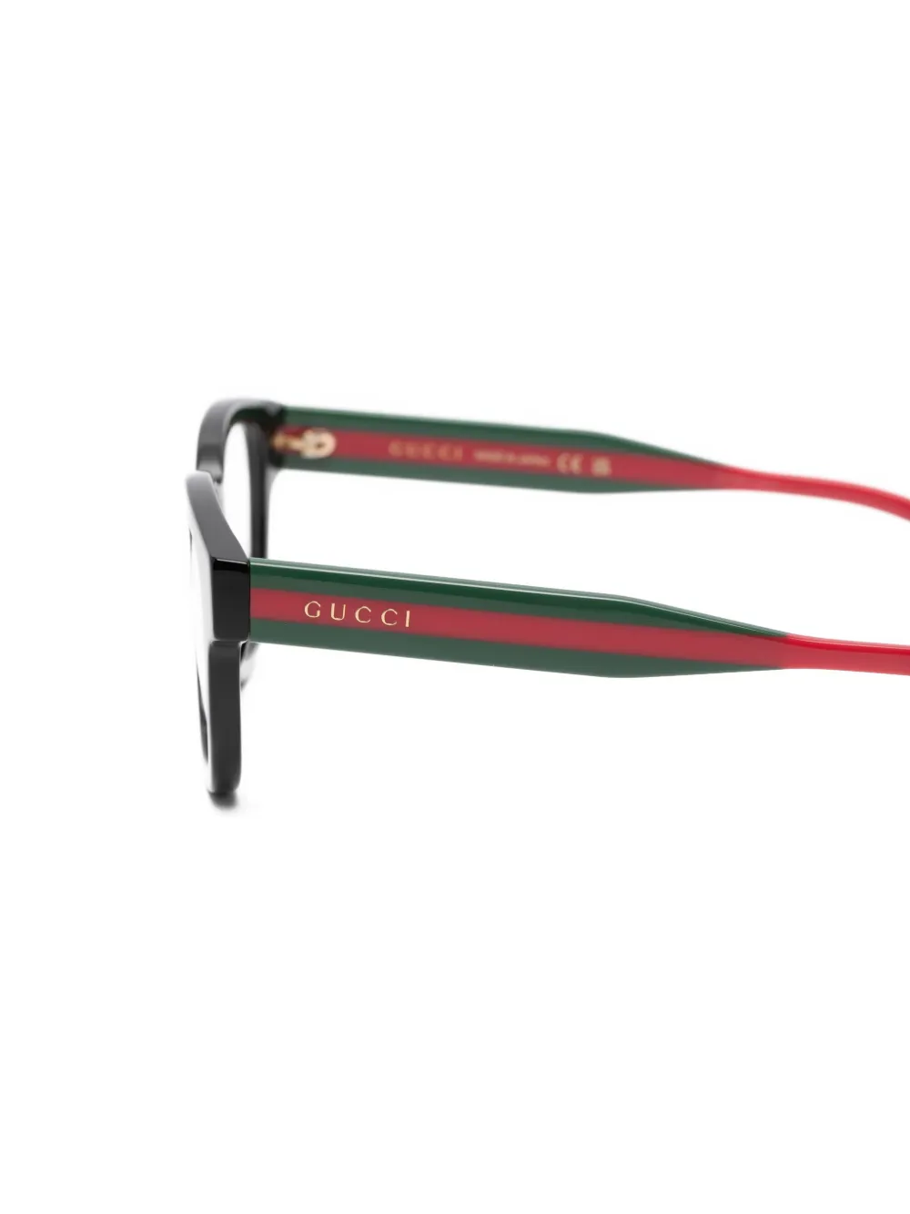 Gucci Eyewear Bril met rond montuur Groen