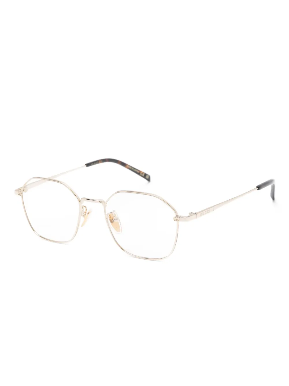 Gucci Eyewear geometric-frame glasses | Men | Image 2