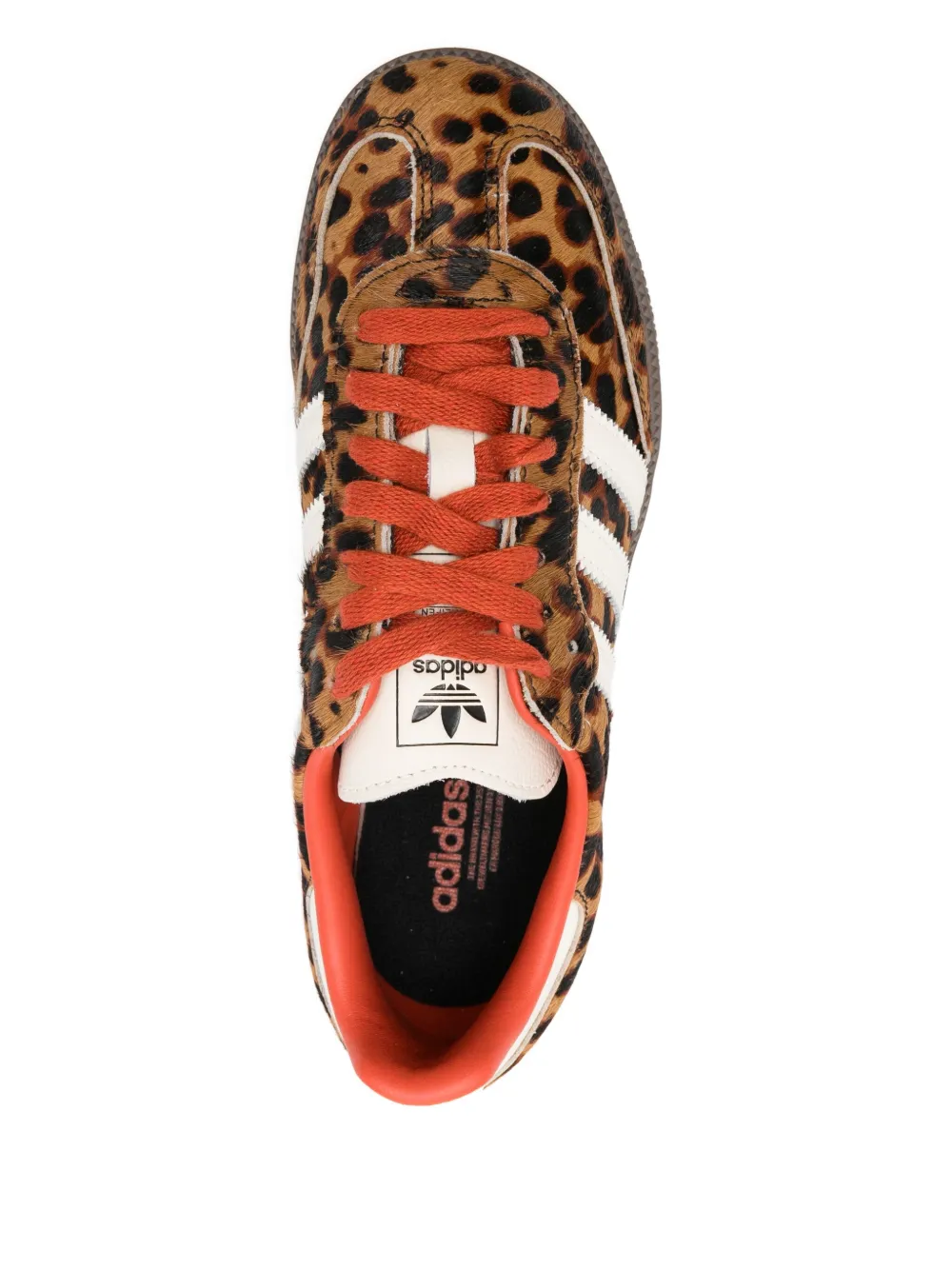 adidas Samba OG gestreepte sneakers met dierenprint Bruin