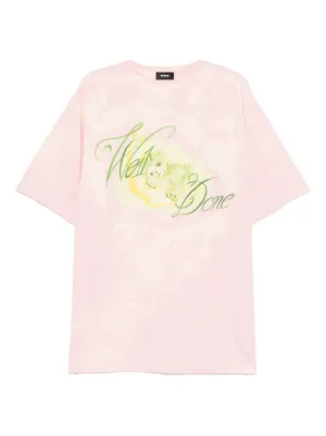 We11done ロゴ Tシャツ | ピンク | FARFETCH JP
