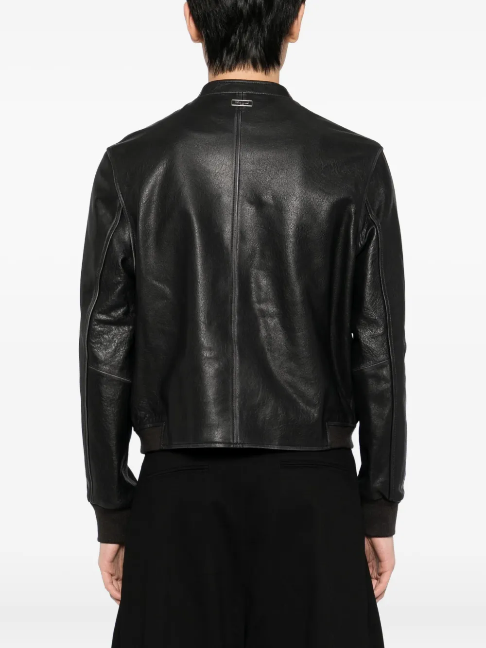 Team Wang Design Acceptance Leather Jacket In Black