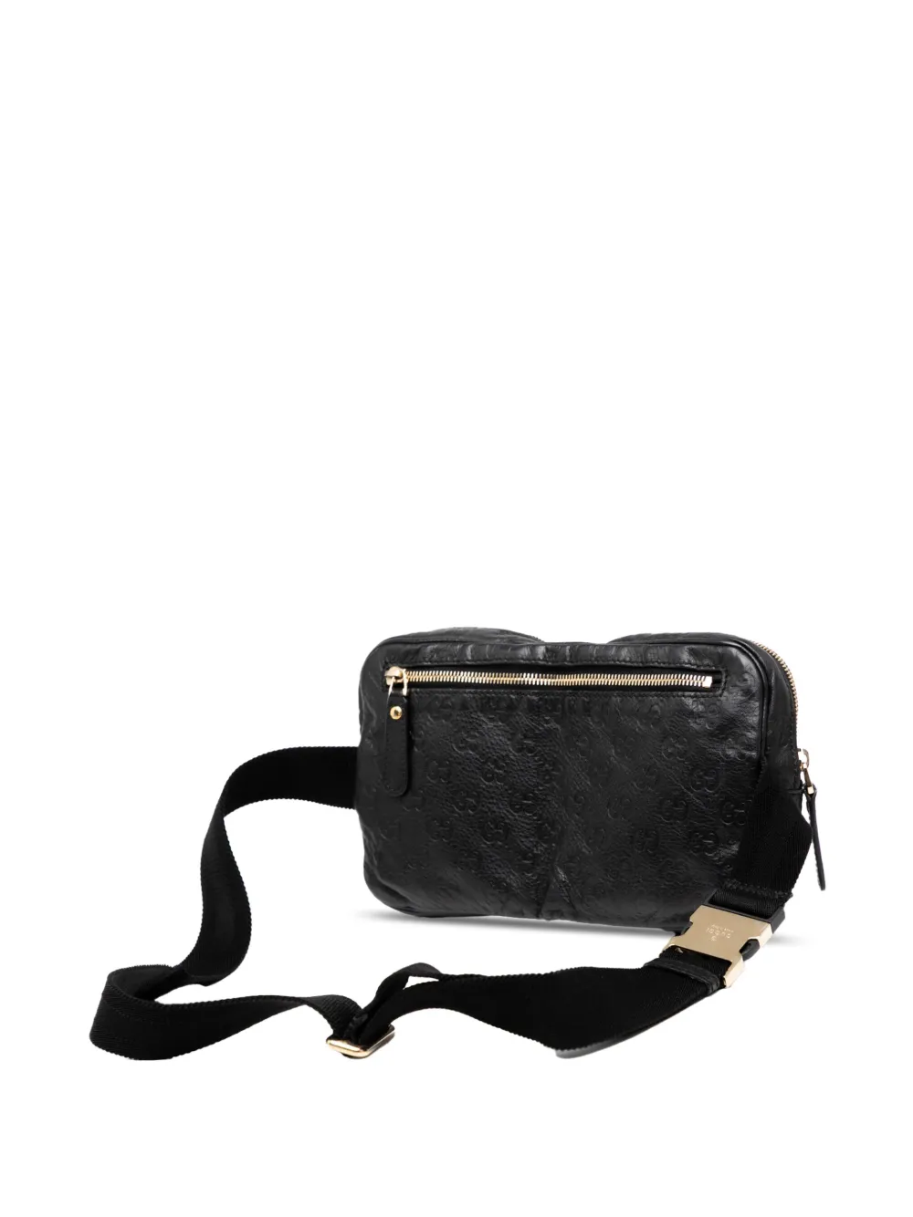 Pre-owned Gucci 2000-2015 Ssima Belt Bag In Black