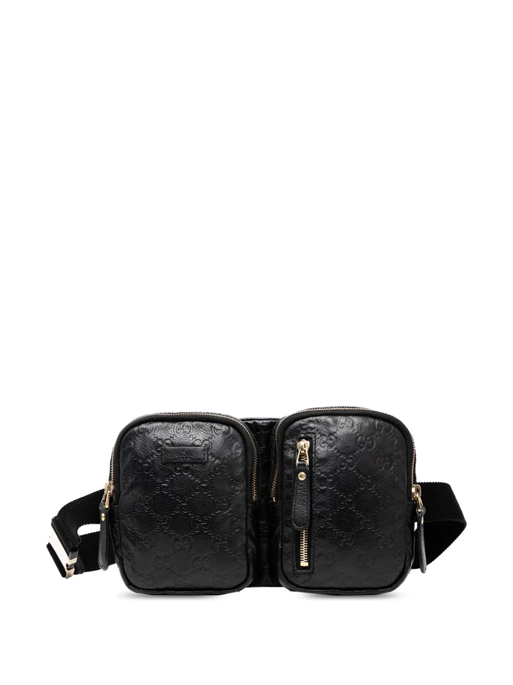 Pre-owned Gucci 2000-2015 Ssima Belt Bag In Black